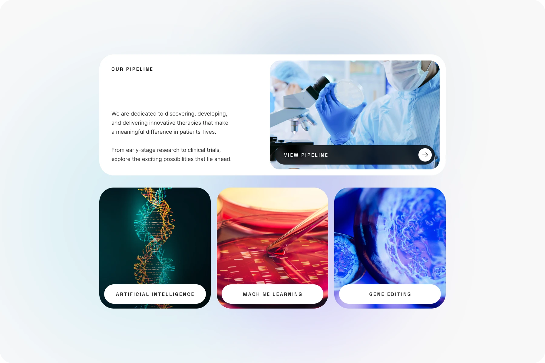 Biotech website style exploration 1