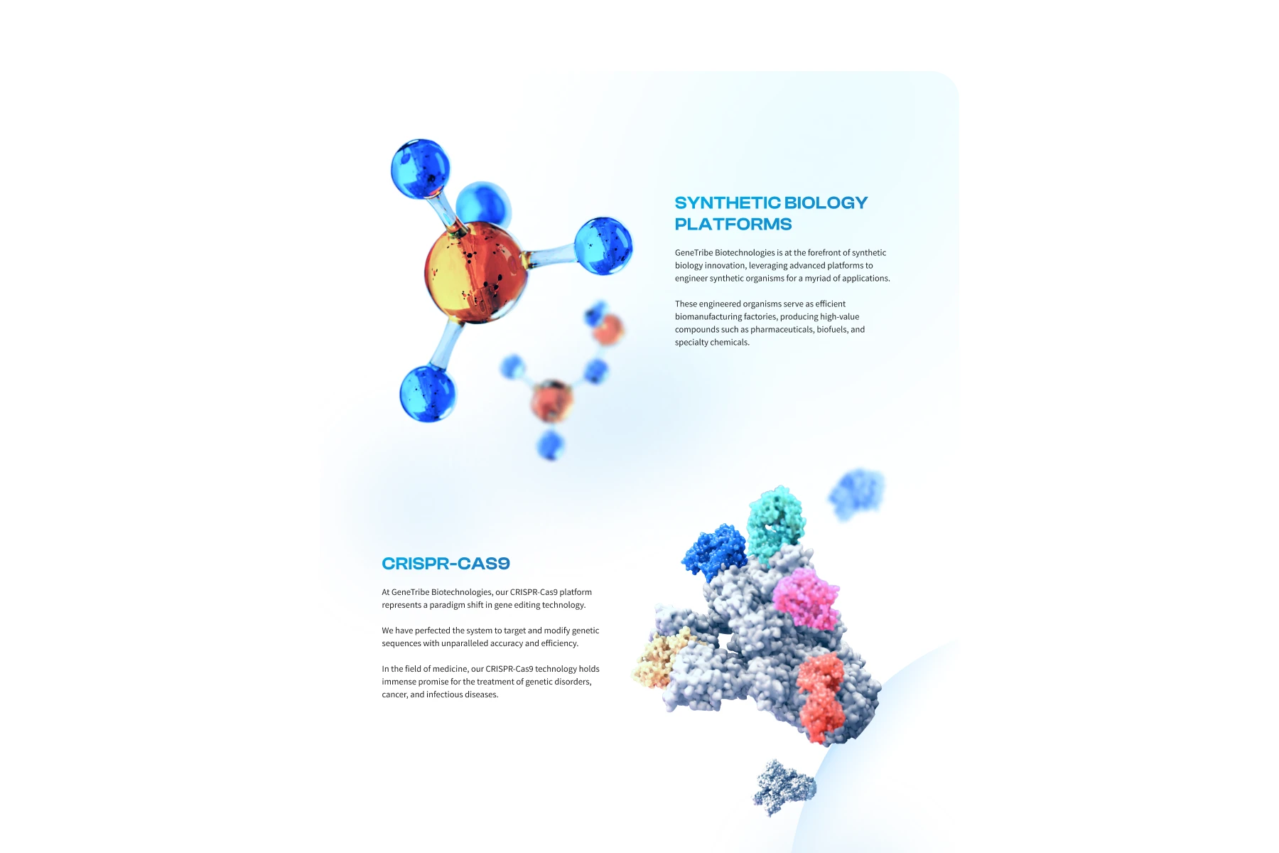 Biotech website research and design 5