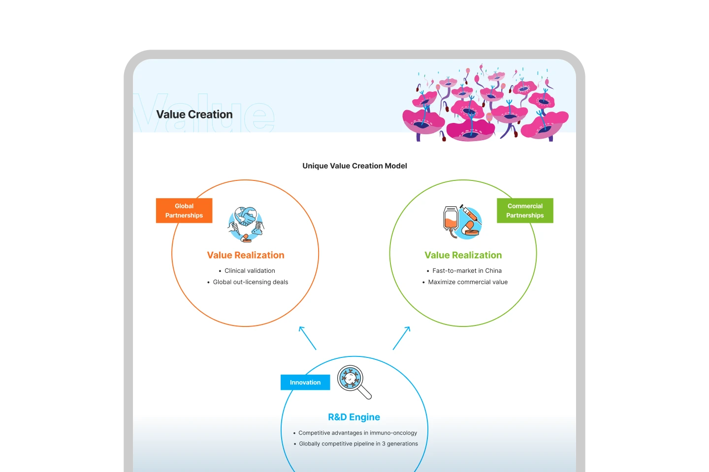 I-Mab website layout detail