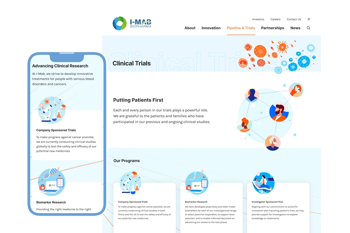 I-Mab science and commercialisation website showcase
